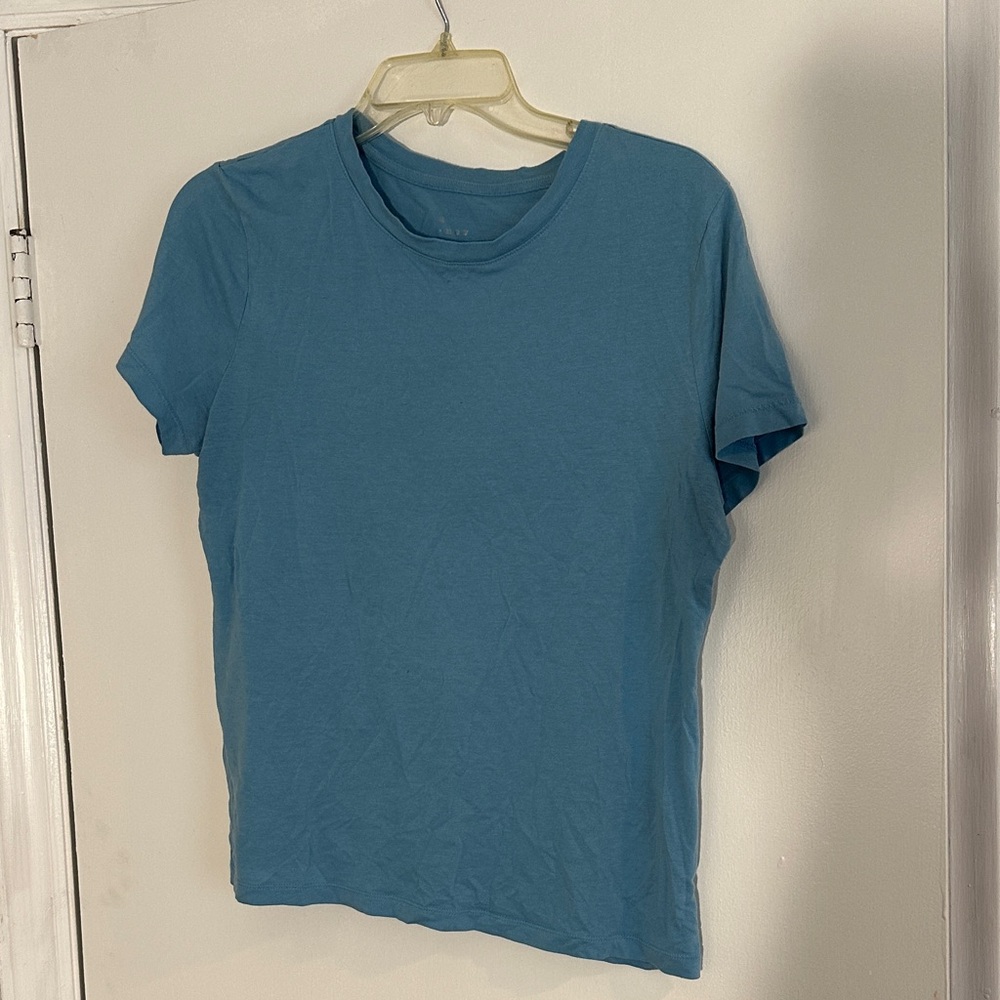 A New Day Light Blue V-Neck Tee